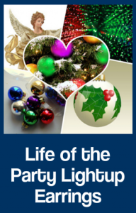light up christmas earrings