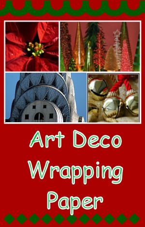 art deco wrapping paper