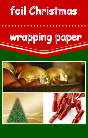 foil Christmas wrapping paper