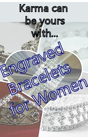 engraved bracelets for women