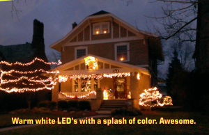 led warm white christmas lights-