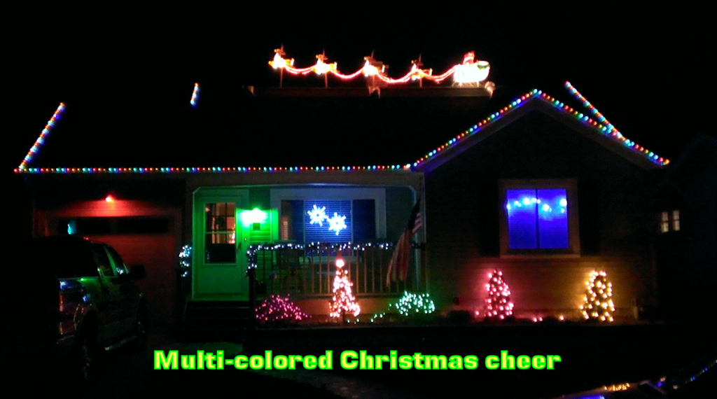 multi colored christmas lights